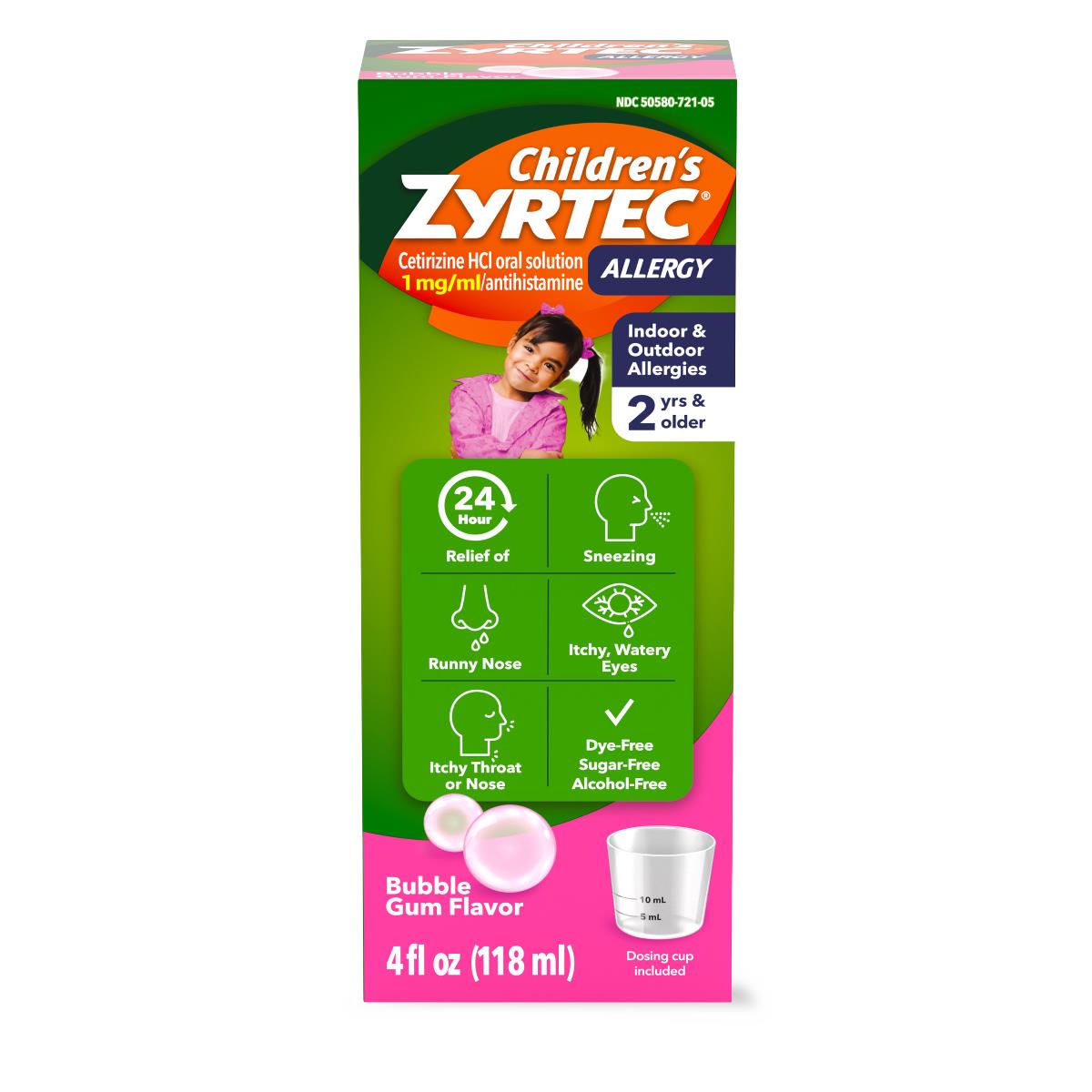 Medline Zyrtec Children's 24-Hour Allergy Syrup