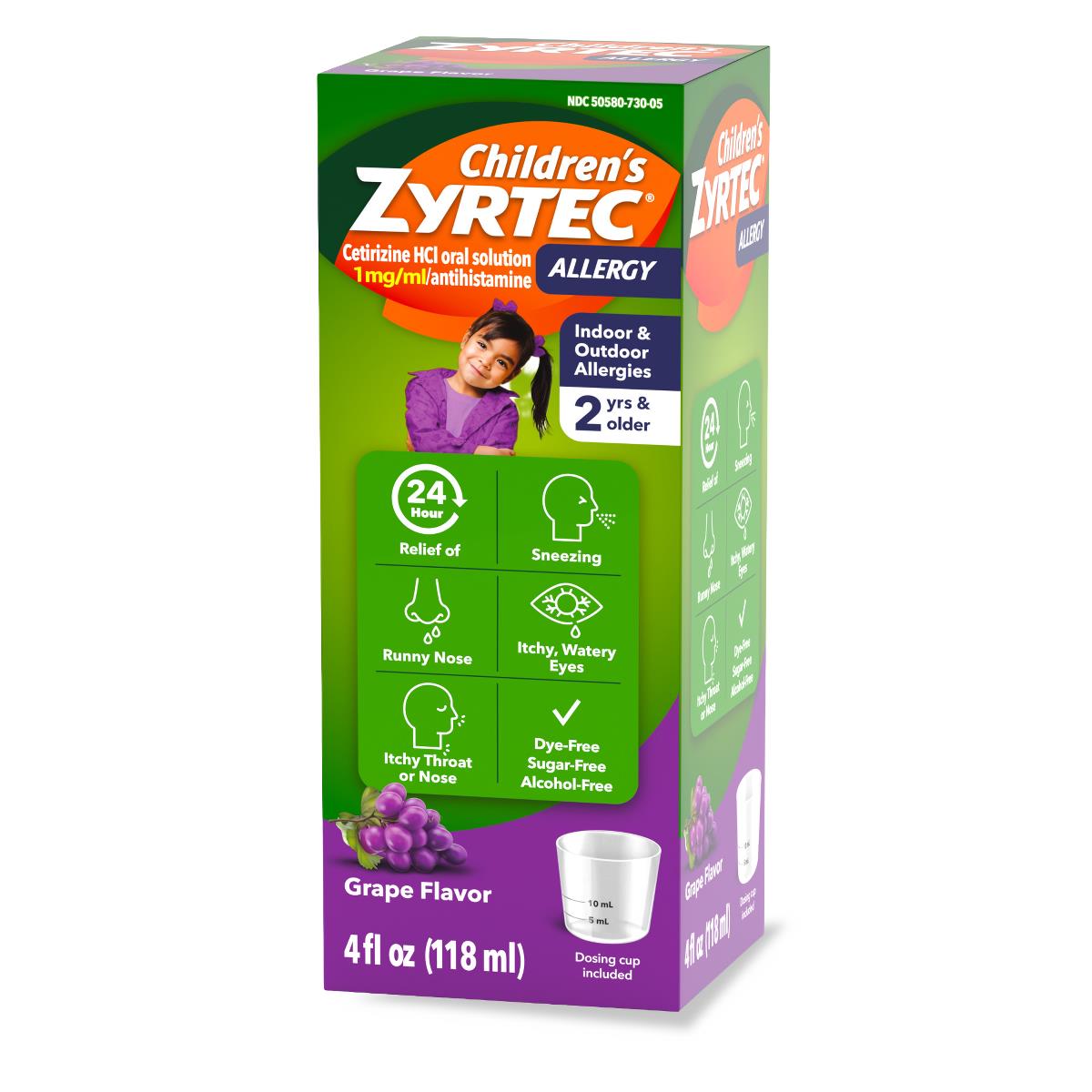 Medline Zyrtec Children's 24-Hour Allergy Syrup