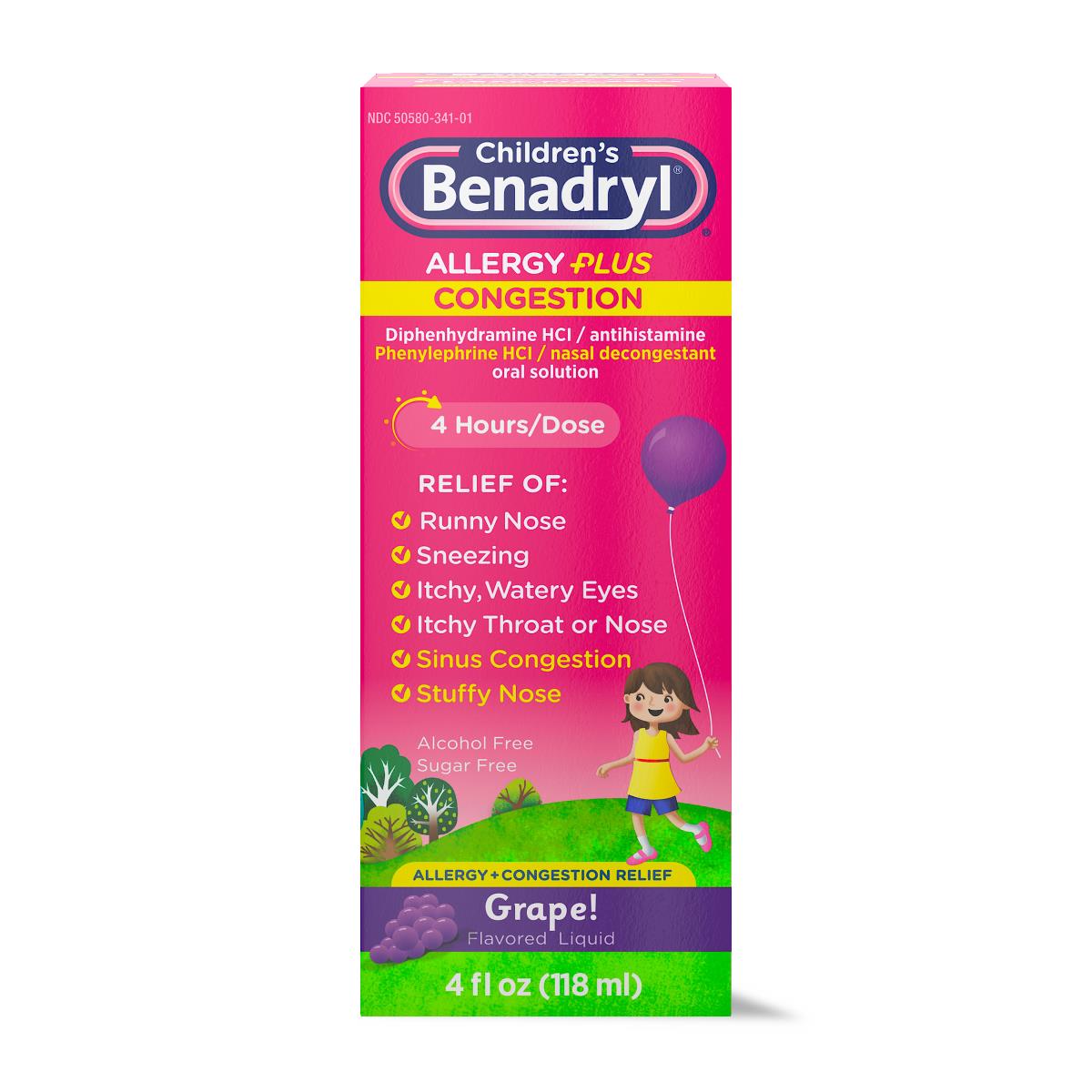 Medline Children's Benadryl Allergy Liquid