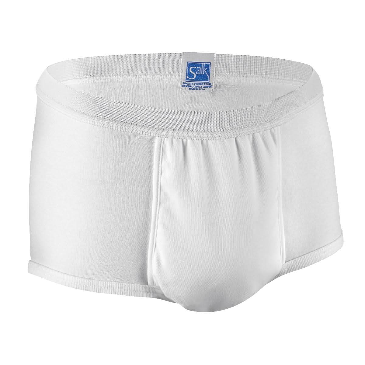 Medline Salk Light and Dry Men's Washable Cotton Briefs