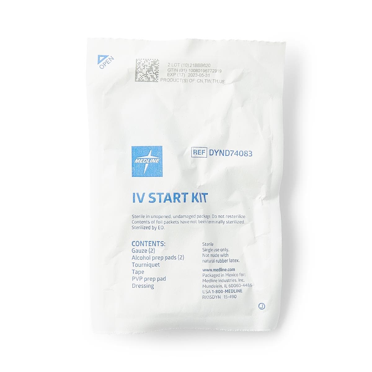 Medline IV Start Kits with Alcohol/PVP