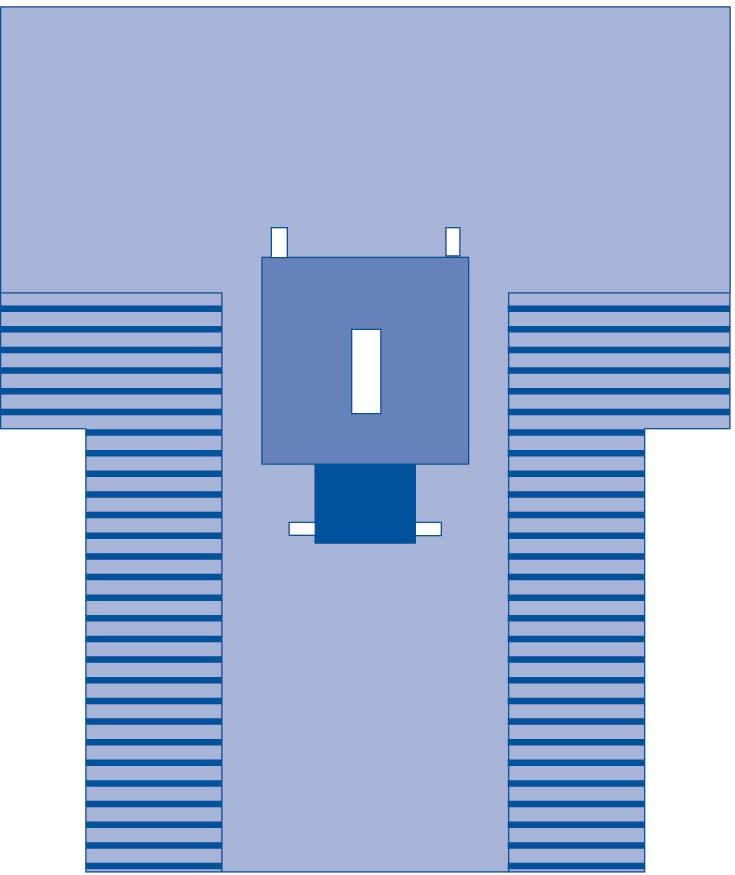 Medline Laparotomy Surgical T-Drape with Instrument Pad