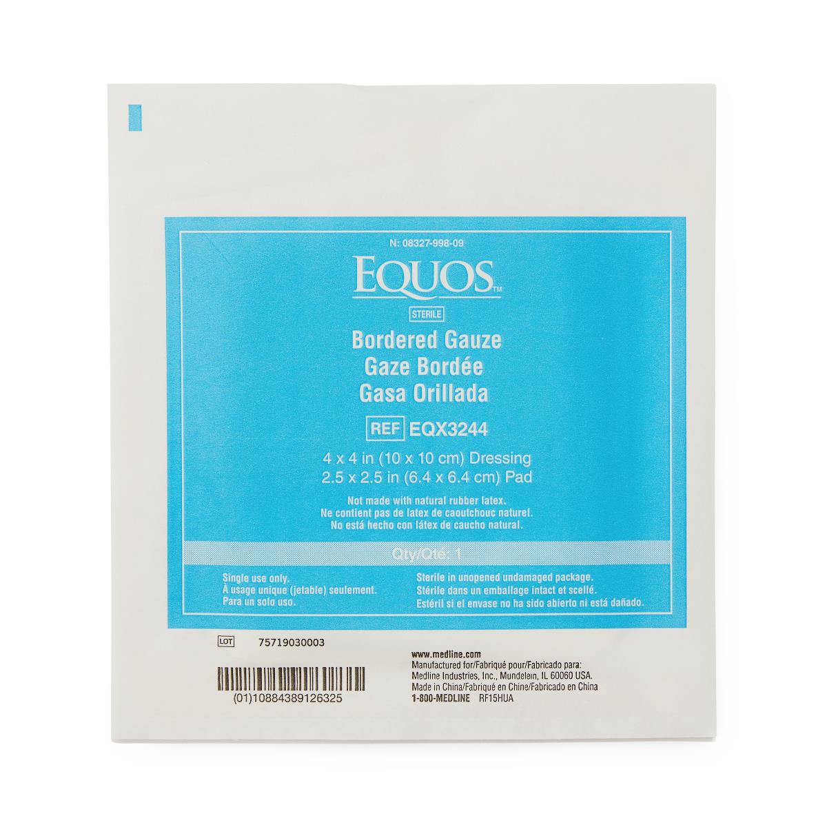 Medline Eqous Sterile Bordered Gauze