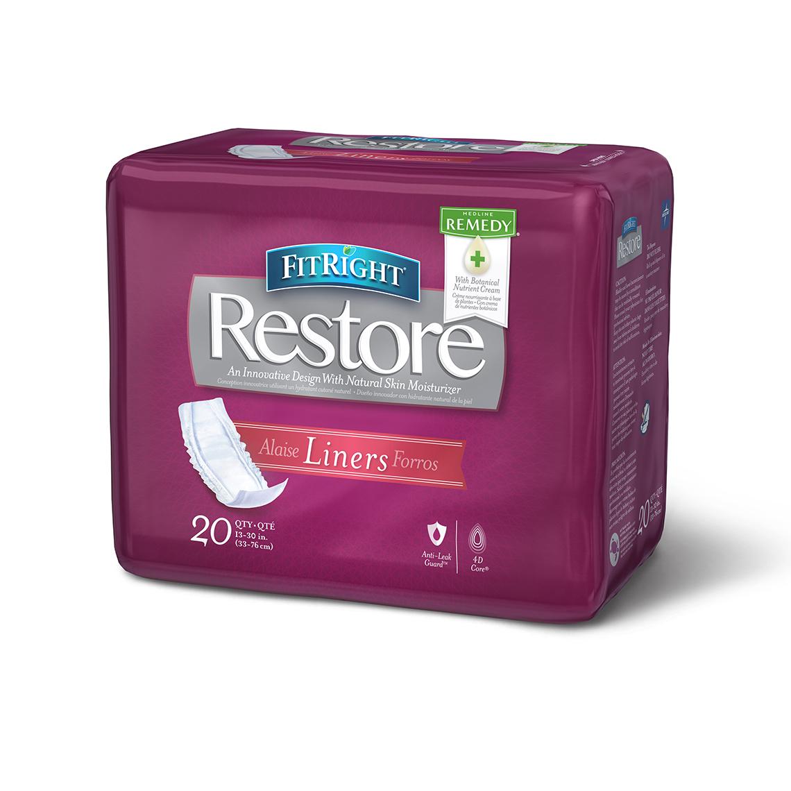 Medline FitRight Fresh Start Liners
