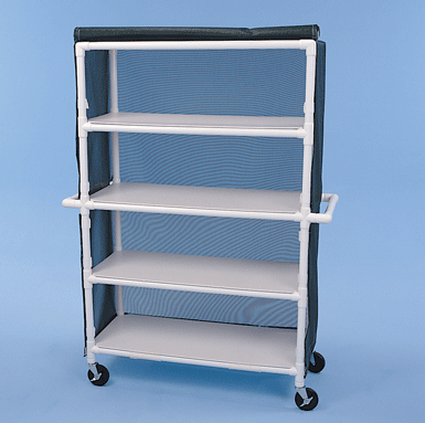 Healthline Four Shelf Cart, 48″ x 20″ Shelves
