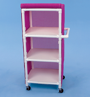 Healthline Three Shelf Cart, 24″ x 20″ Shelves [LC243W3]