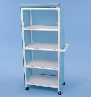 Healthline Four Shelf Cart, 32″ x 20″ Shelves