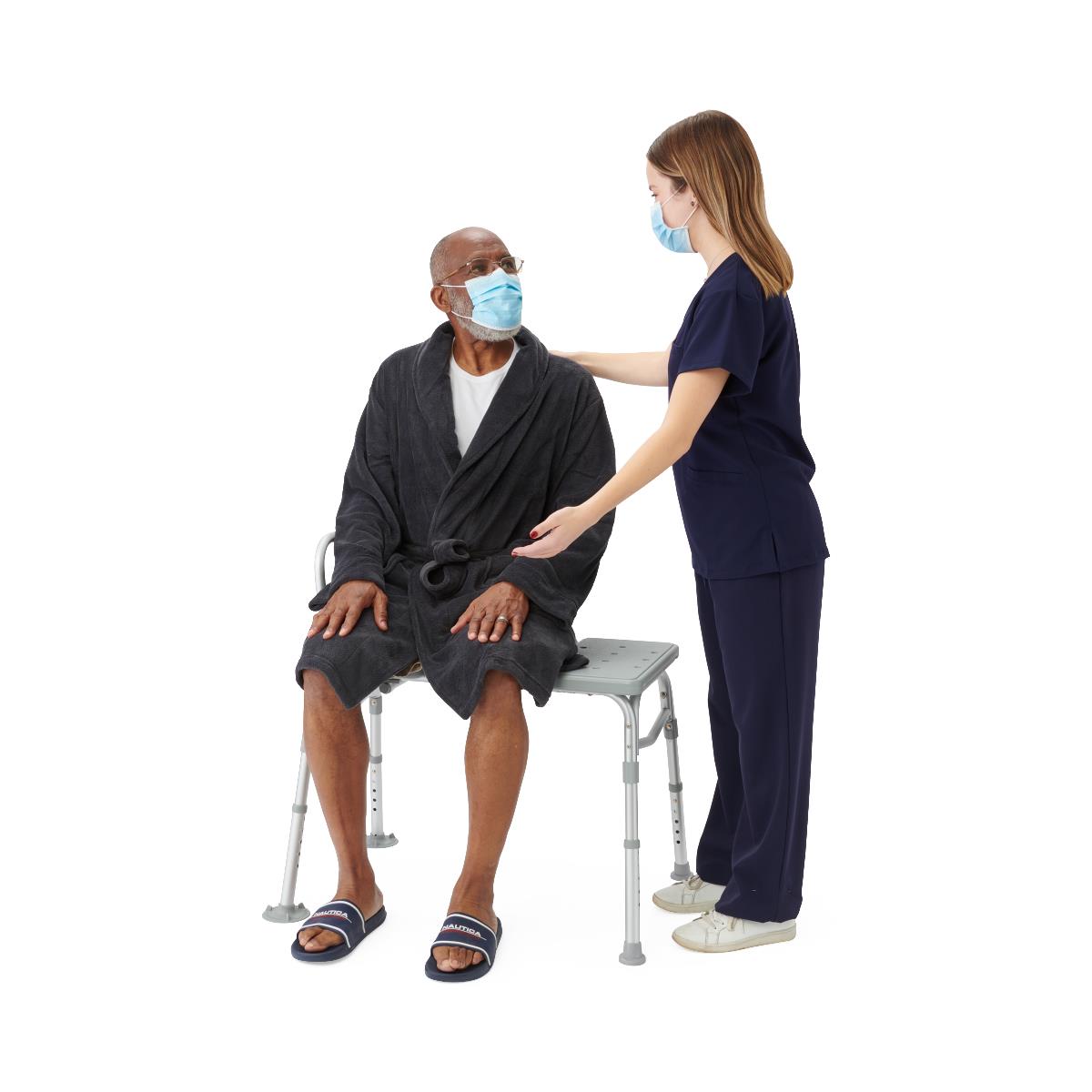 Medline Bath Transfer Benches with Reversible Backrest and Sidearm