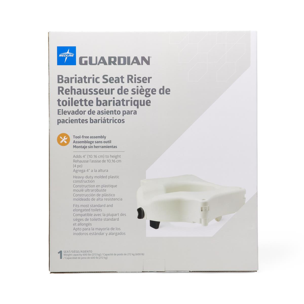 Medline Bariatric Raised Toilet Seat