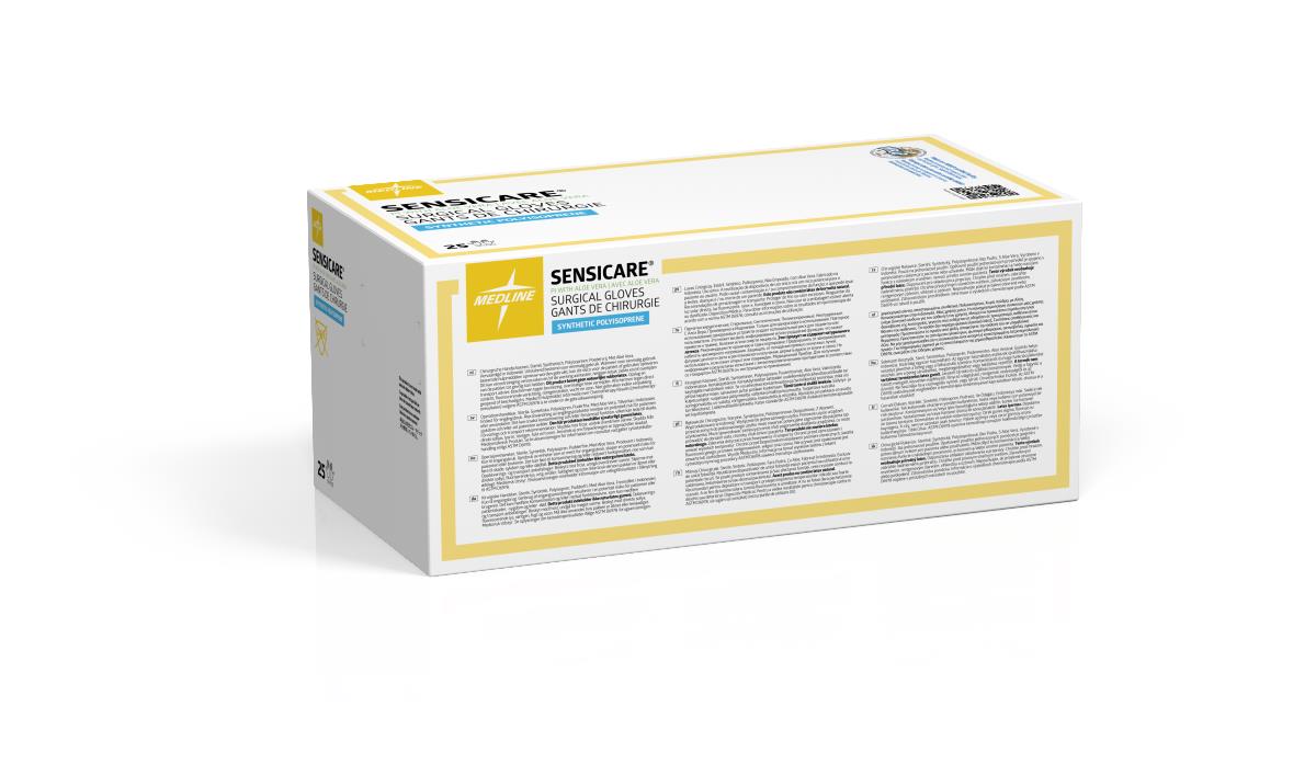 Medline SensiCare PI with Aloe Surgical Gloves