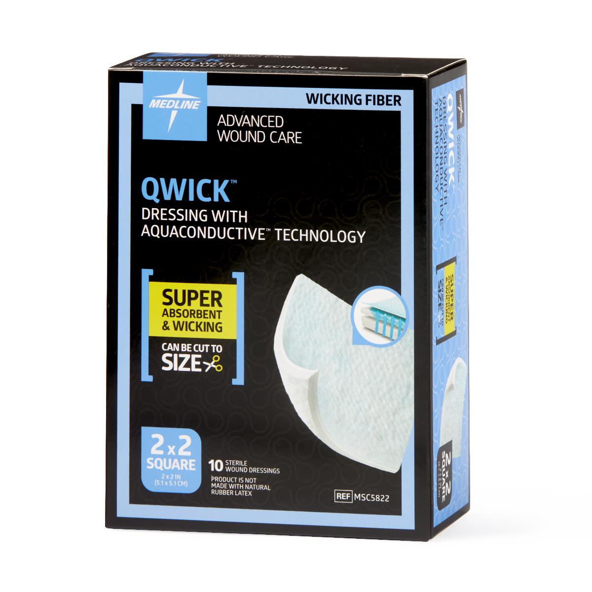 Medline Qwick Nonadhesive Superabsorbent Wound Dressings