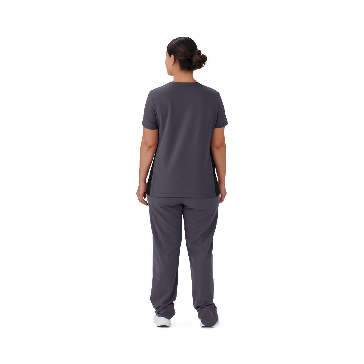 Medline Staten AVE Women's Yoga-Style Scrub Tops with Zipper Pockets (Style 4865)