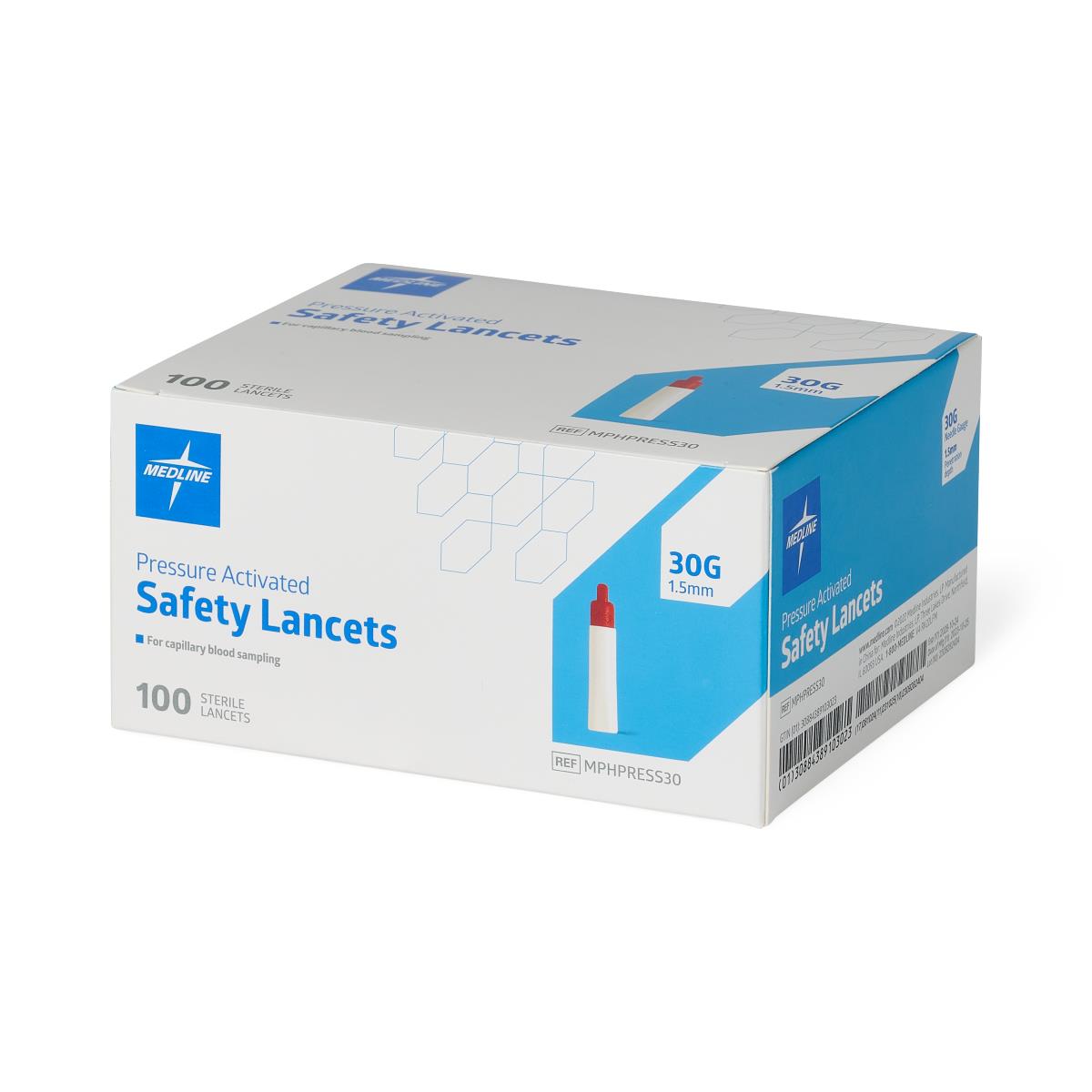 Medline Pressure Activation Safety Lancets