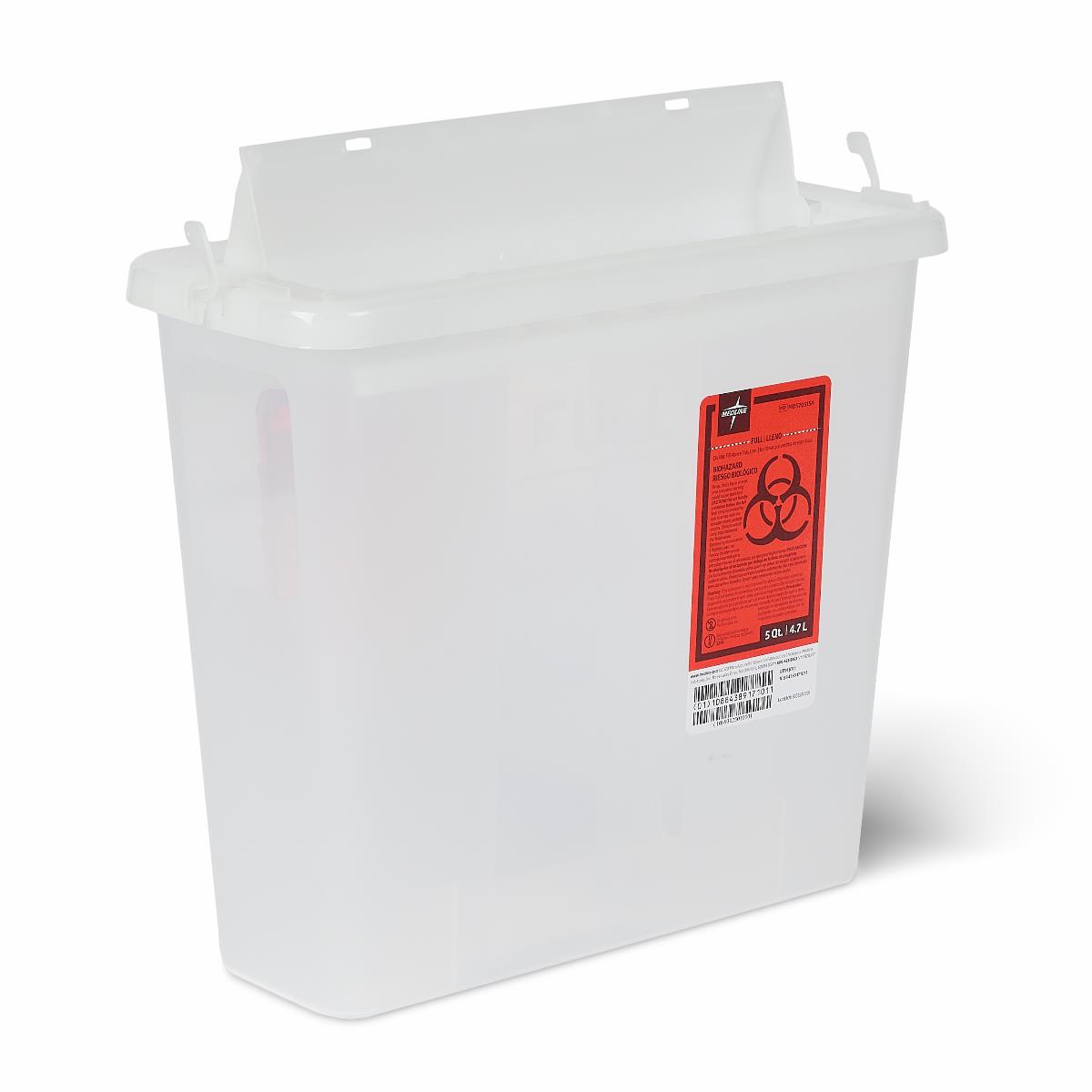 Medline Biohazard Patient Room Sharps Disposal Containers
