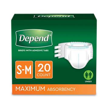 Medline Depend Disposable Adult Incontinence Protection Briefs