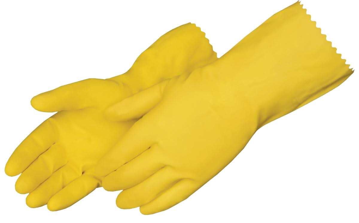 Medline Liberty Glove Yellow Latex Household Gloves