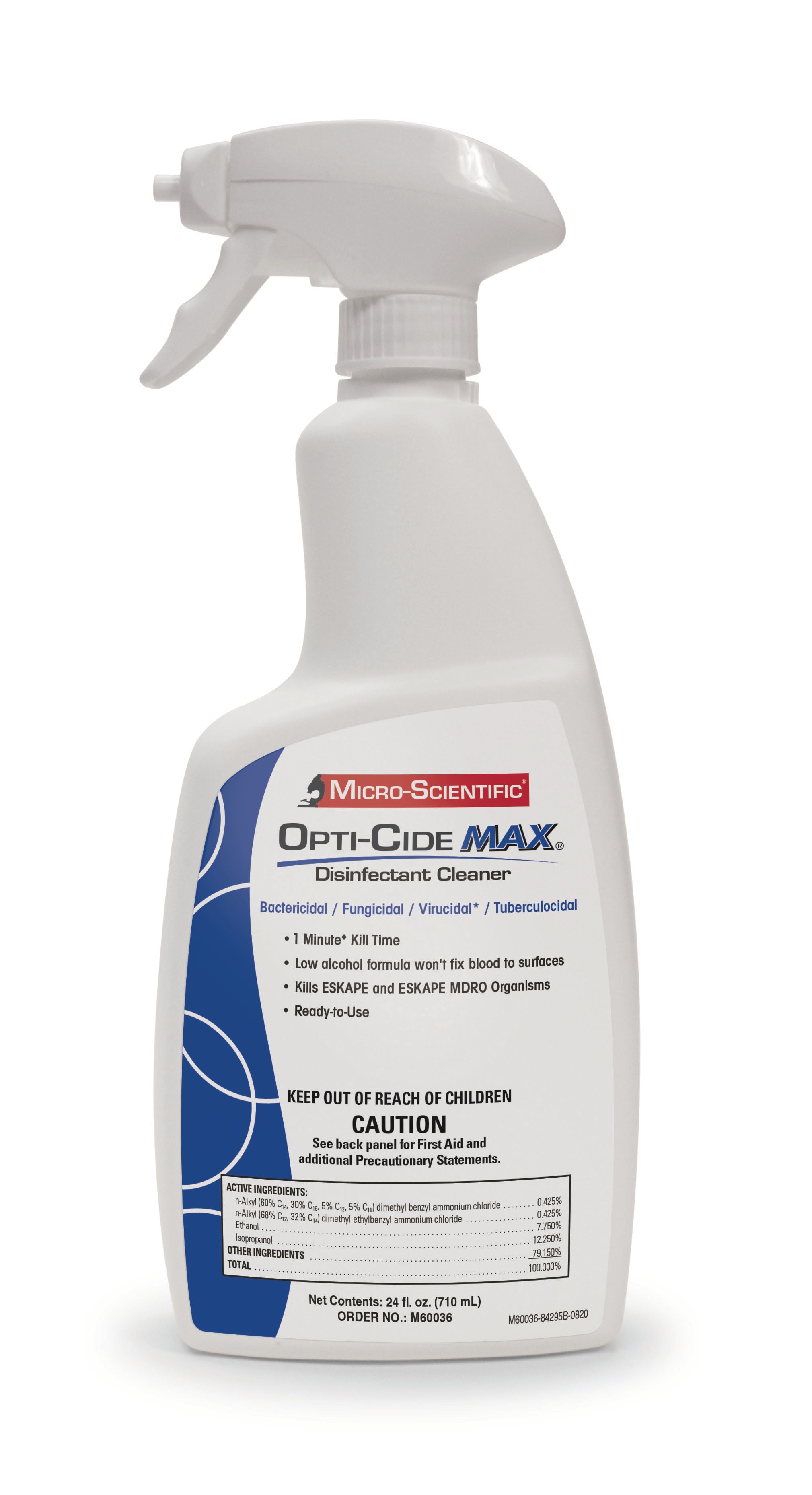 Compass Health OPTICIDE MAX GRMCDL 24OZ SPRAY BOTTLE, 12/CA