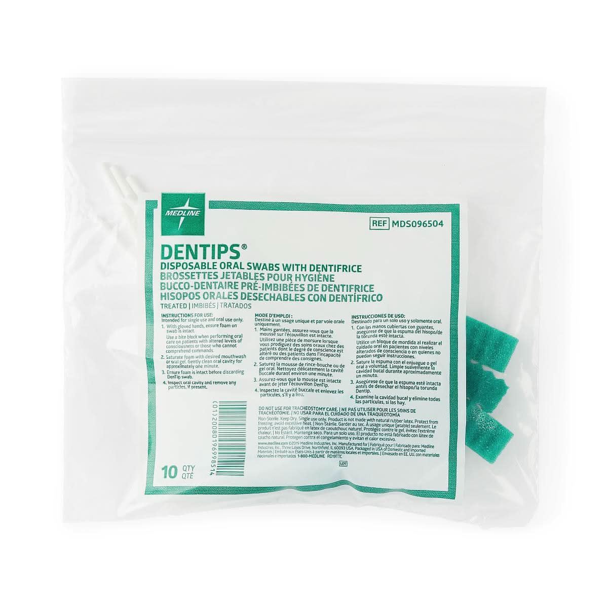 Medline DenTips Oral Swabsticks