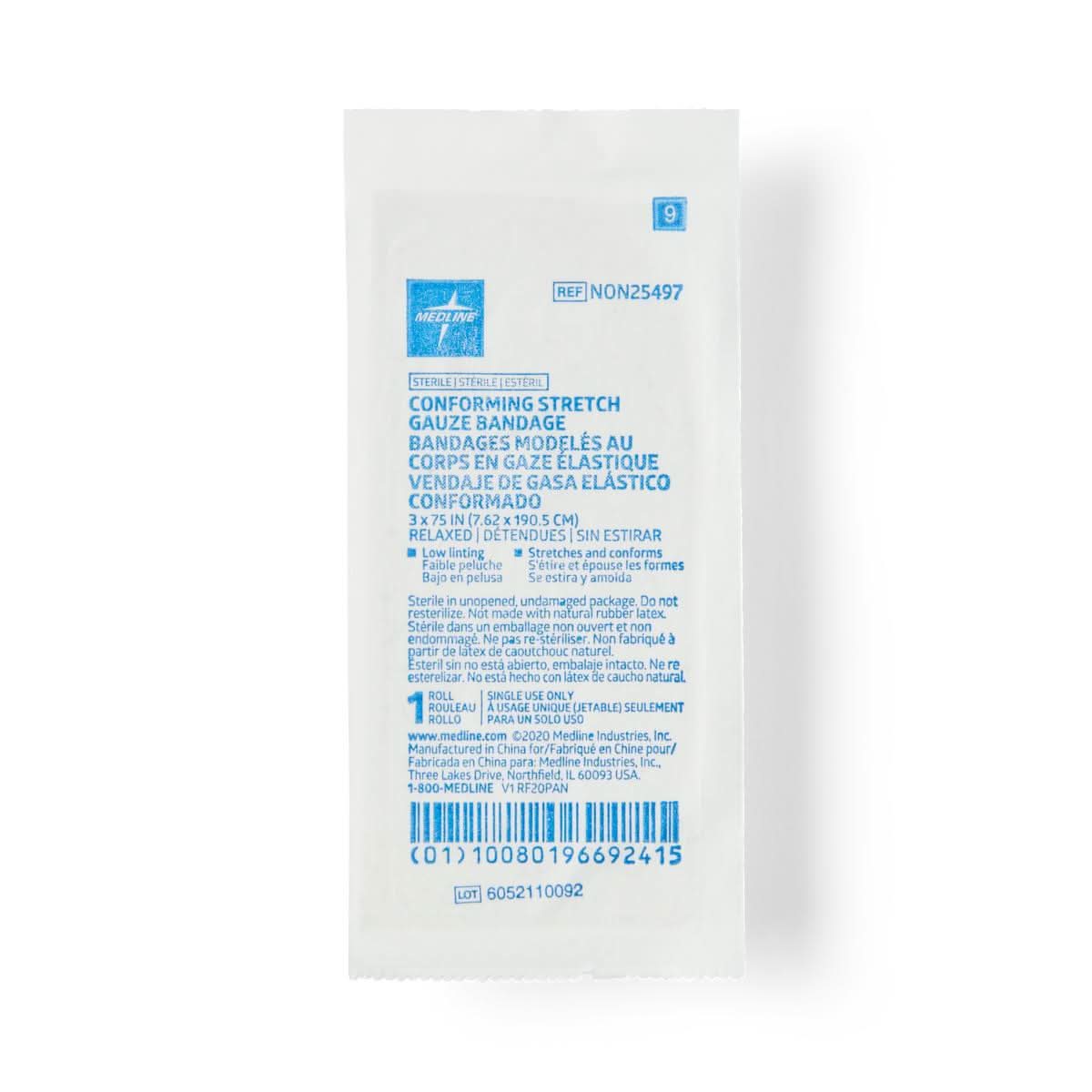 Medline Sterile Conforming Gauze Bandages