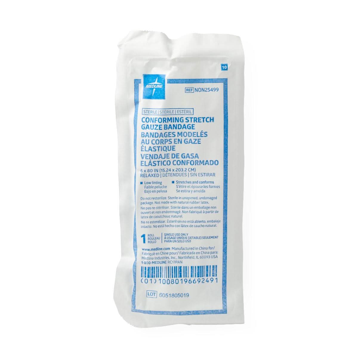 Medline Sterile Conforming Gauze Bandages