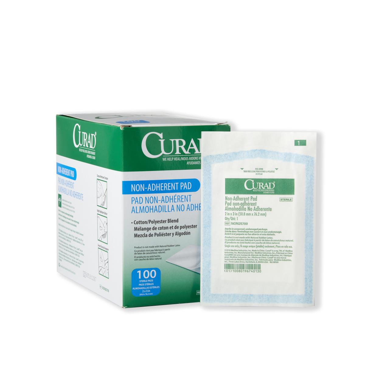 Medline CURAD Sterile Nonadherent Pads