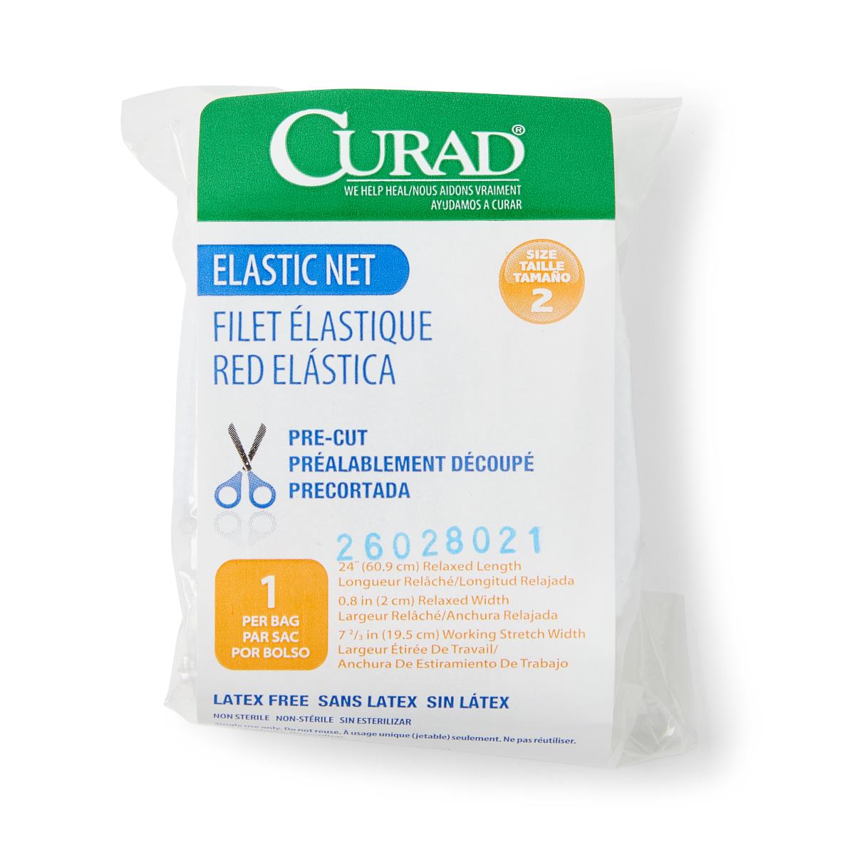 Medline Precut Elastic Wound Retainer Nets