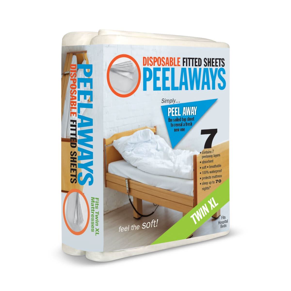 Medline PeelAways Multi-Layered Fitted Sheets