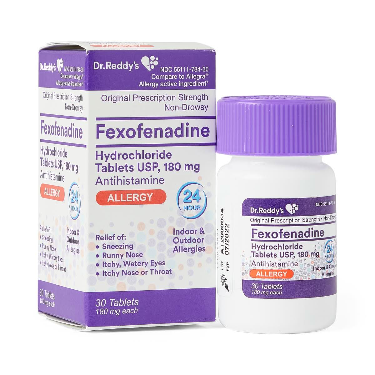 Medline Fexofenadine Allergy Tablets