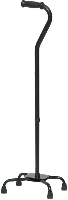 Compass Health ProBasics Bariatric Quad Cane, Large Base (Black),