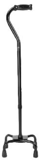 Compass Health ProBasics Quad Cane, Small Base (Black) 300 lb Weight Capacity