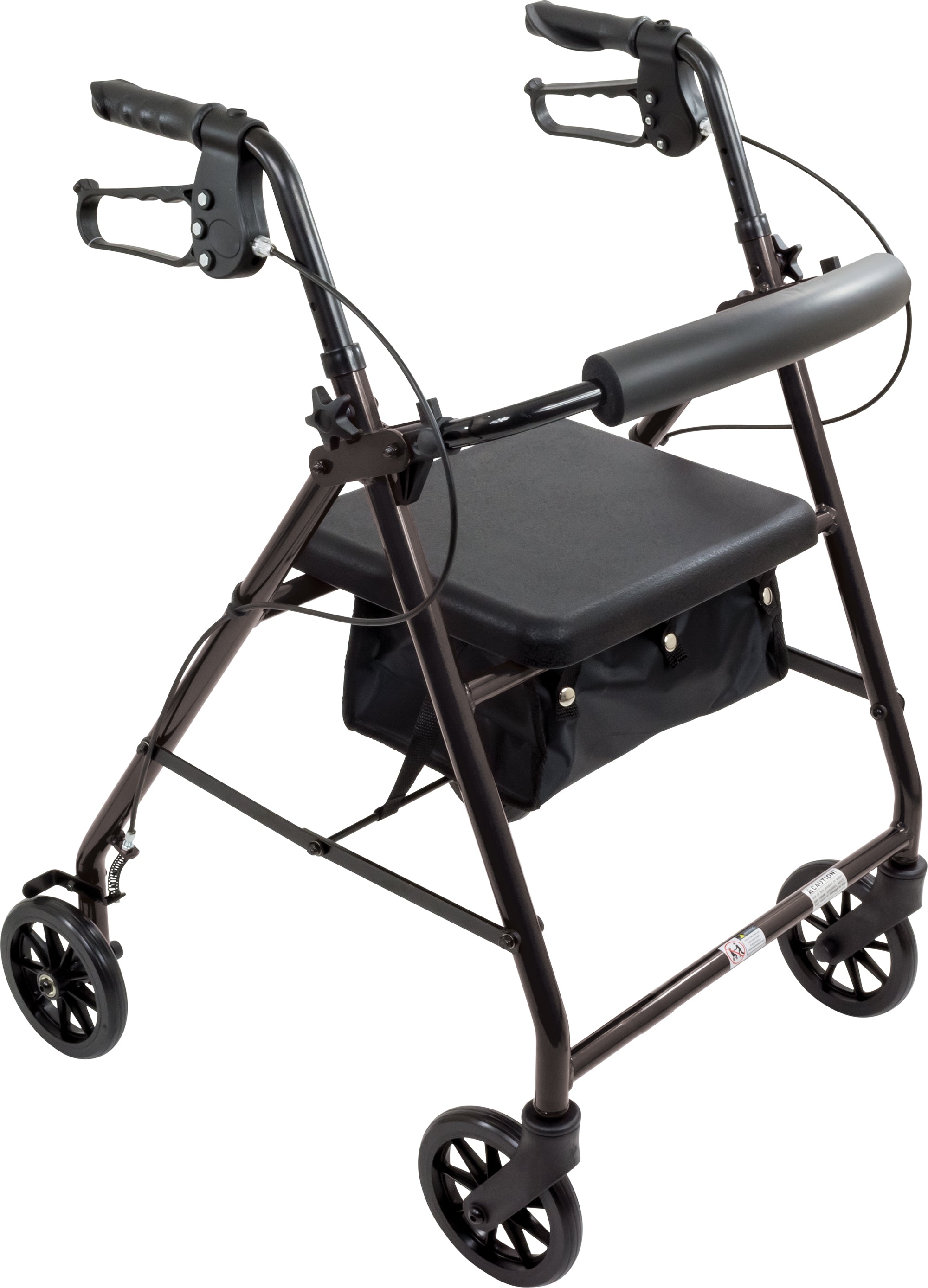 Compass Health ProBasics Aluminum Rollator with 6-inch Wheels, Black,