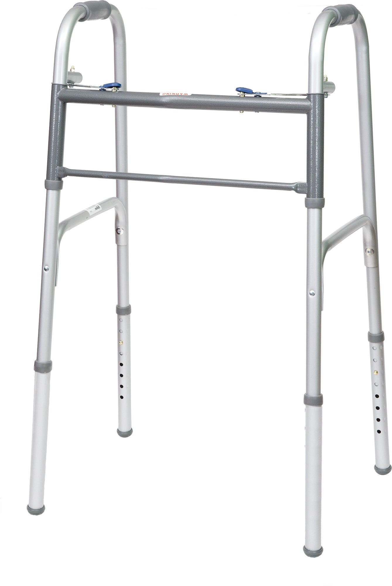 Compass Health ProBasics Economy Two-Button Folding Steel Walker, (Adult)