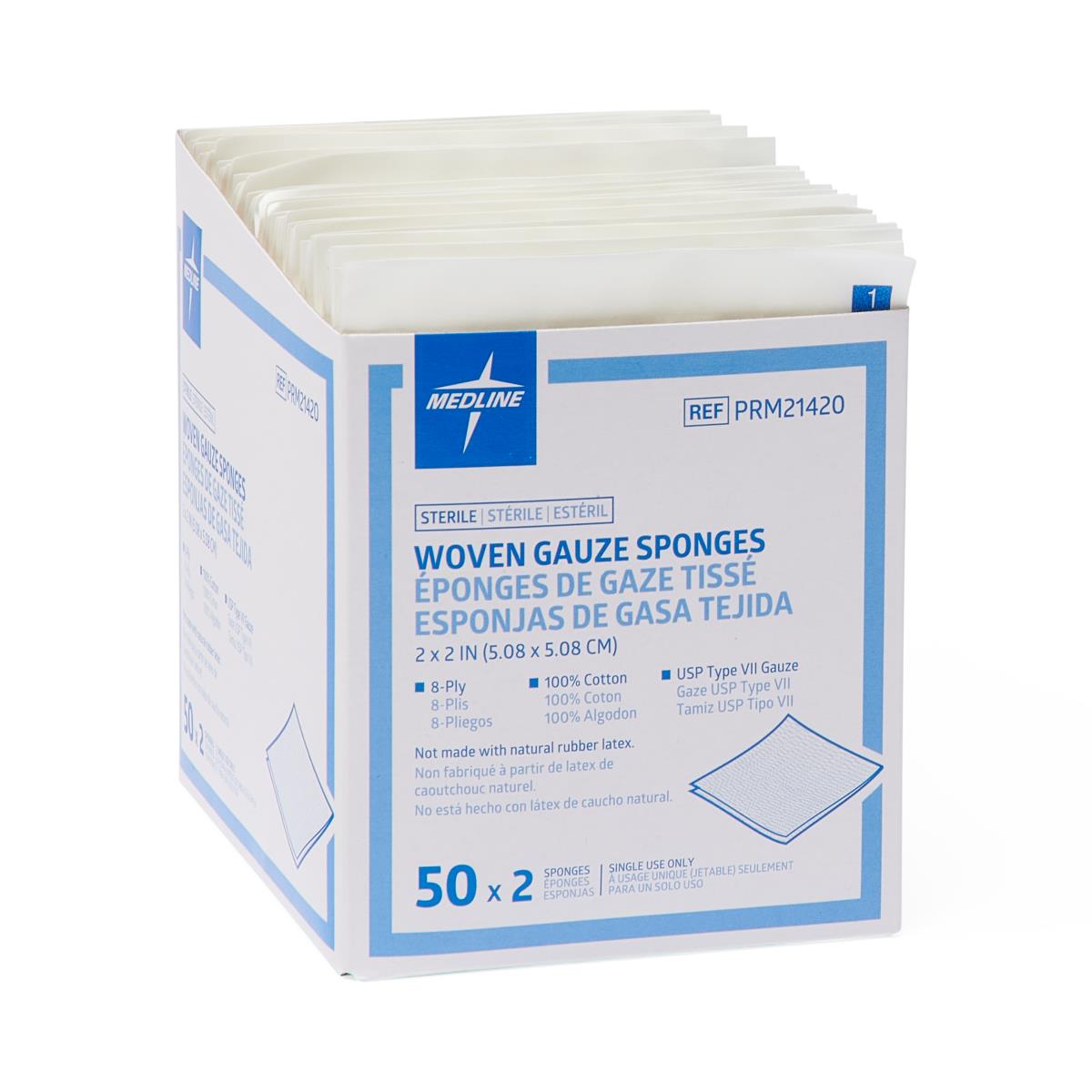 Medline Caring Woven Sterile Gauze Sponges