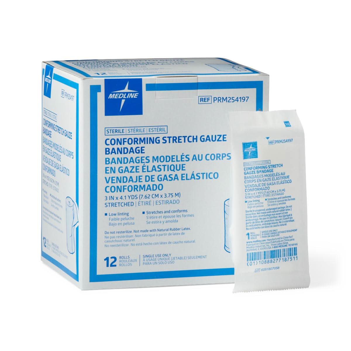 Medline Sterile Conforming Gauze Bandages