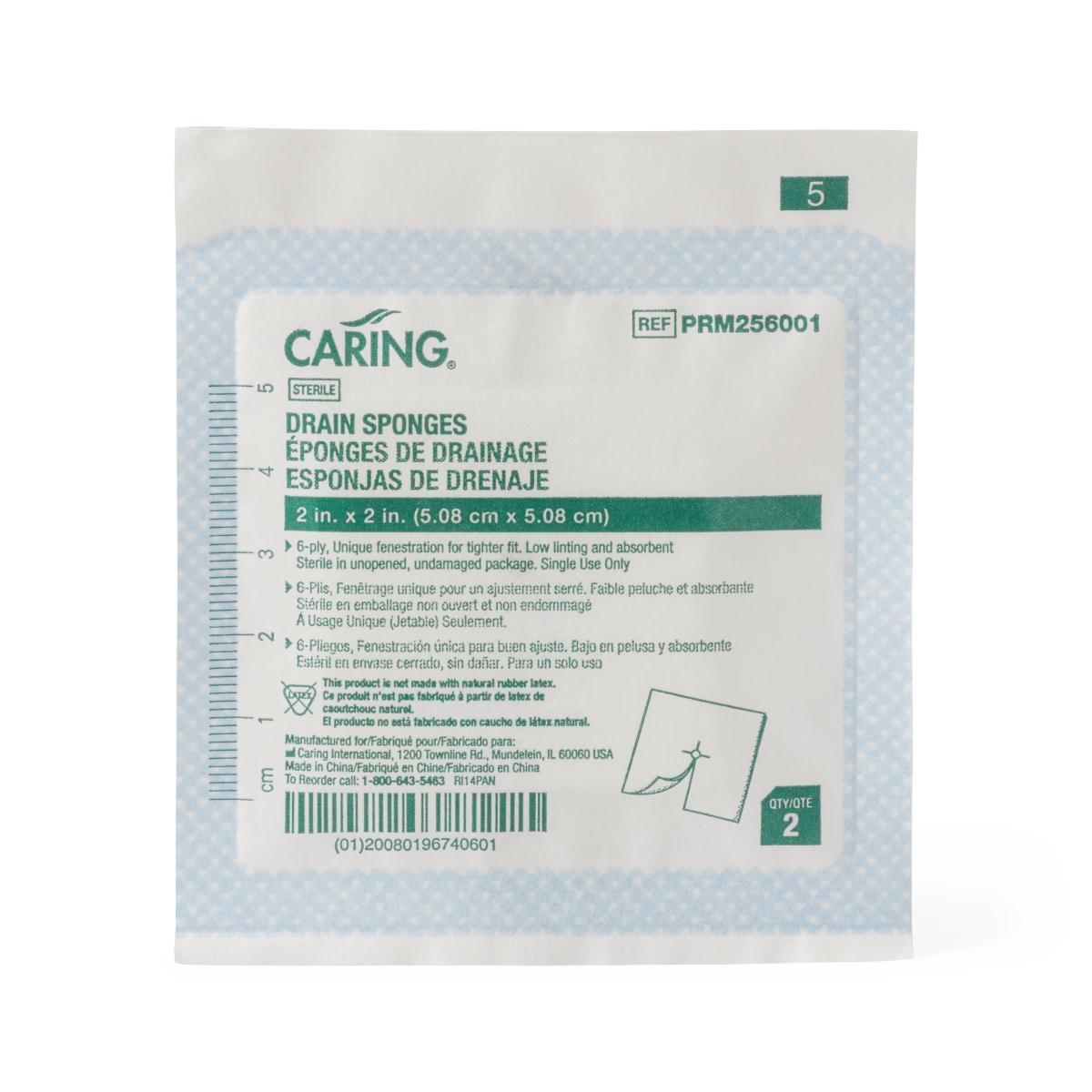 Medline Avant Gauze Sterile Drain Sponge