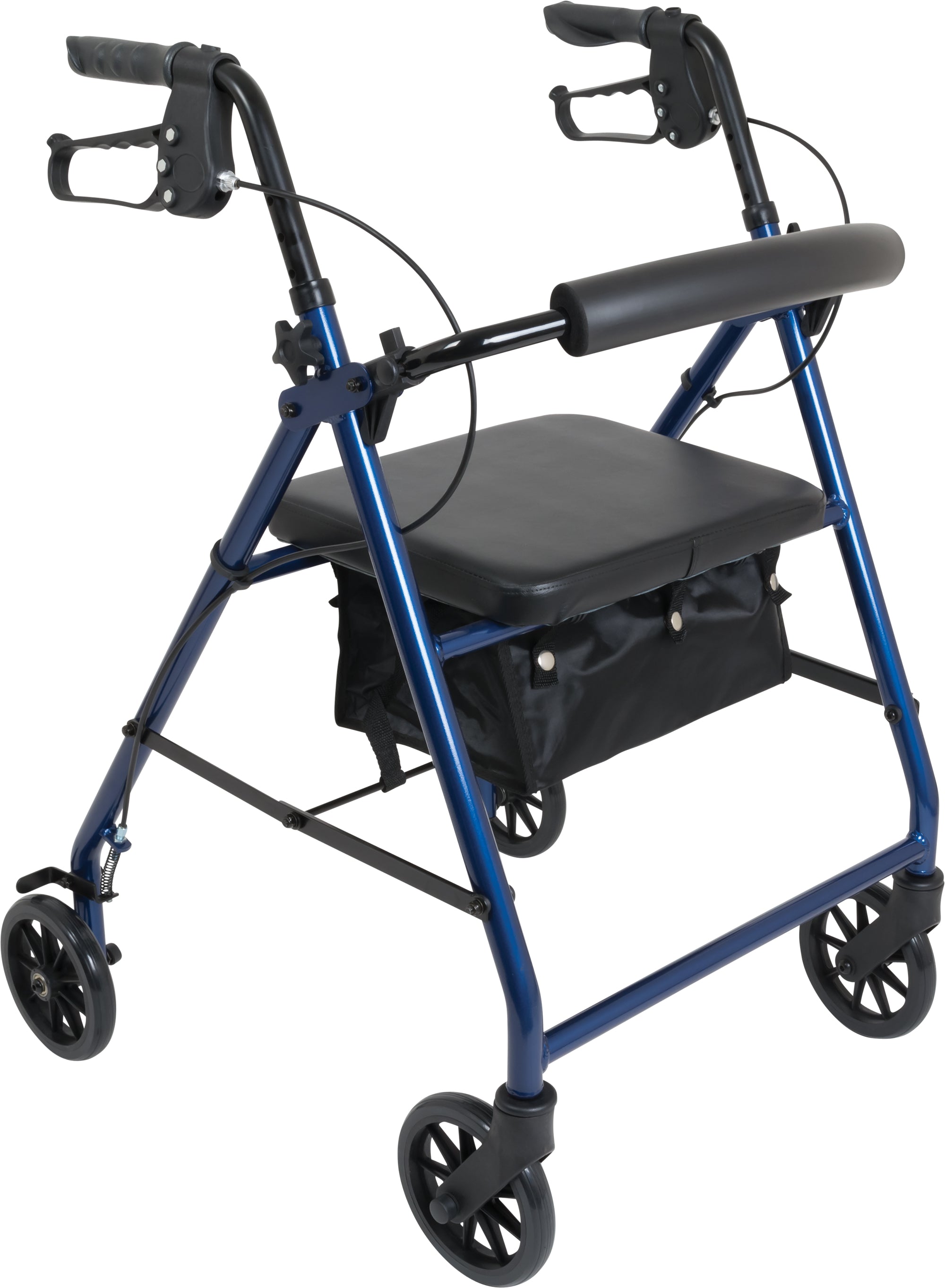 Compass Health ProBasics Aluminum Rollator with 6-inch Wheels, Blue