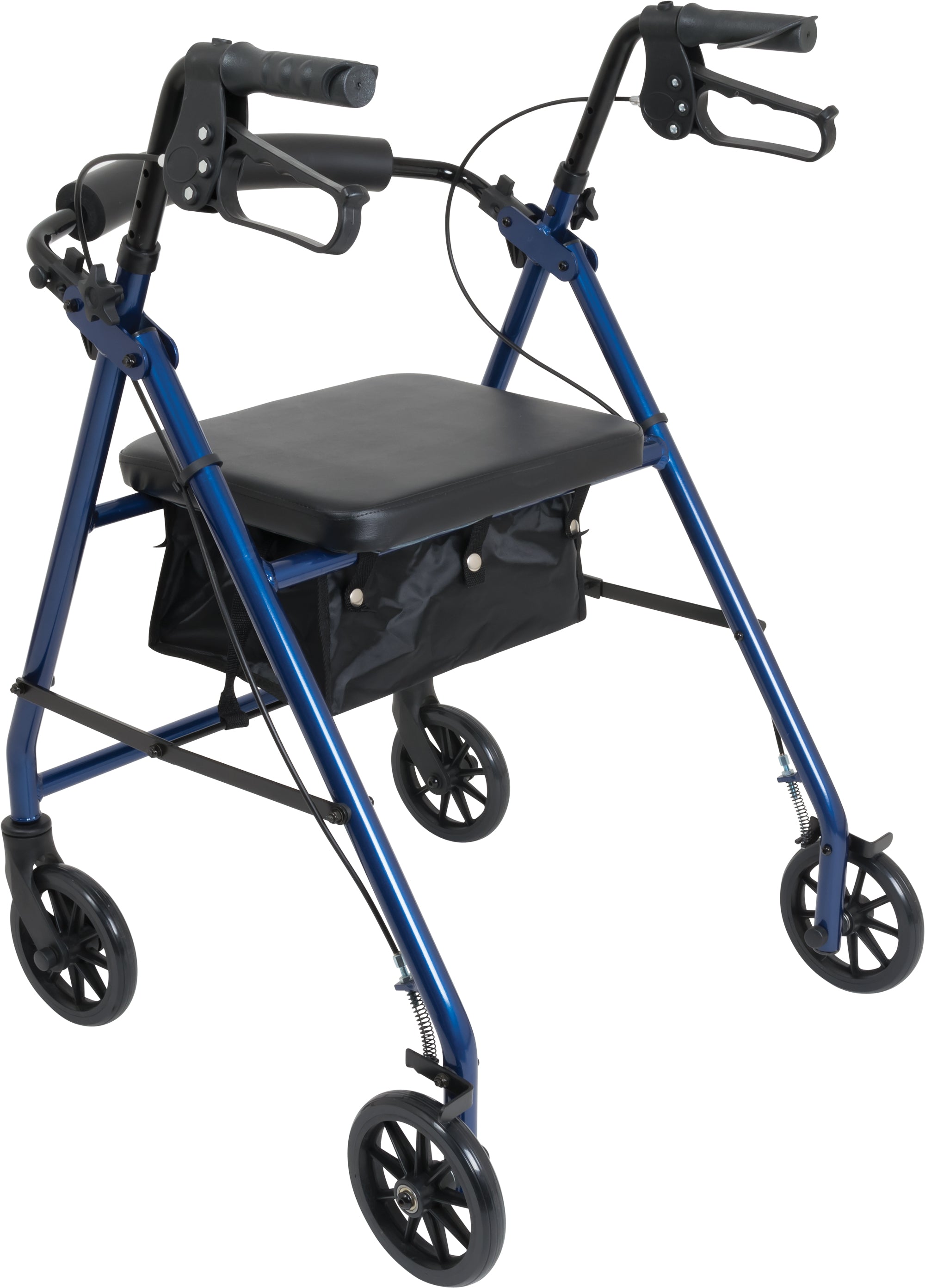 Compass Health ProBasics Aluminum Rollator with 6-inch Wheels, Blue