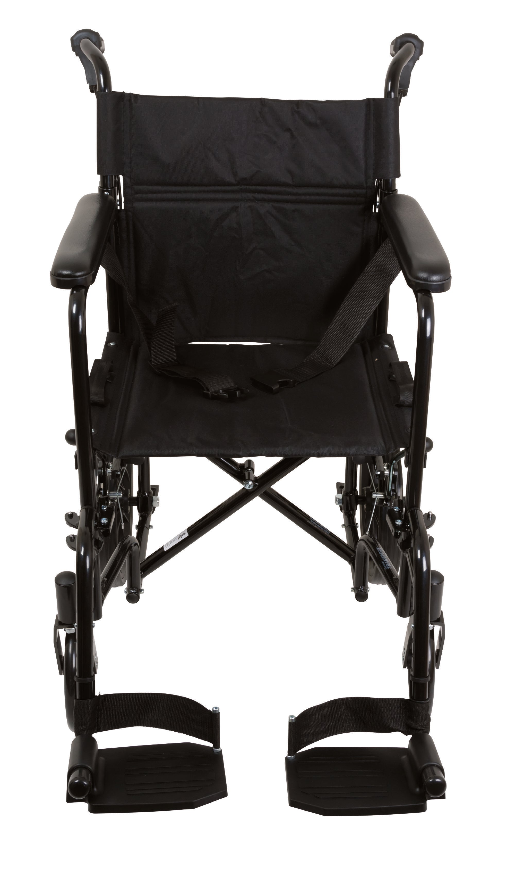 Compass Health ProBasics Aluminum Transport Chair with 12-Inch Wheels, 300 lb Weight Capacity, 1/cs