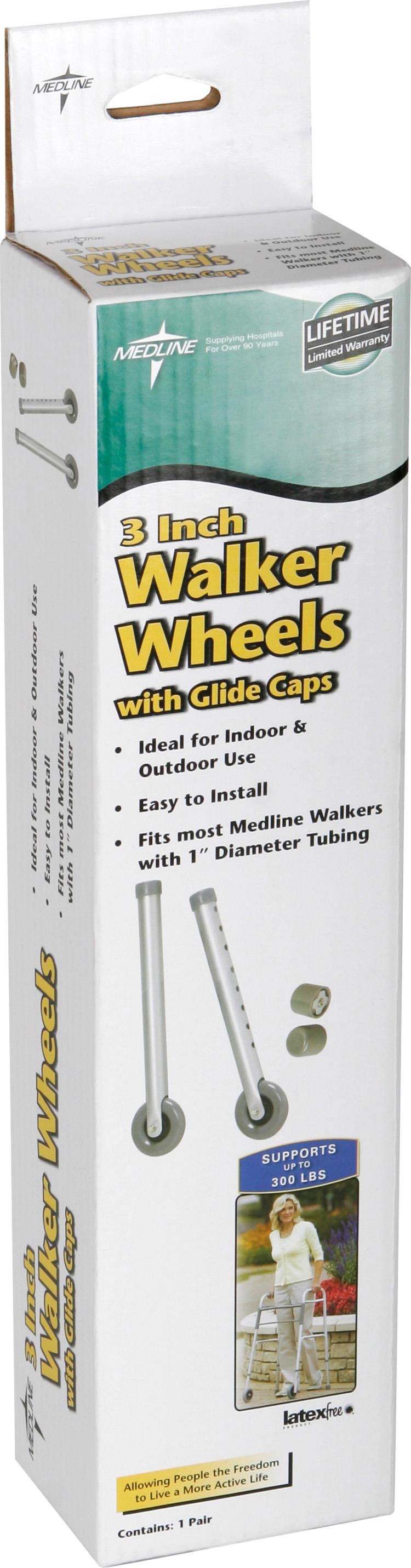Medline 3" Caster Replacements for Medline Walkers