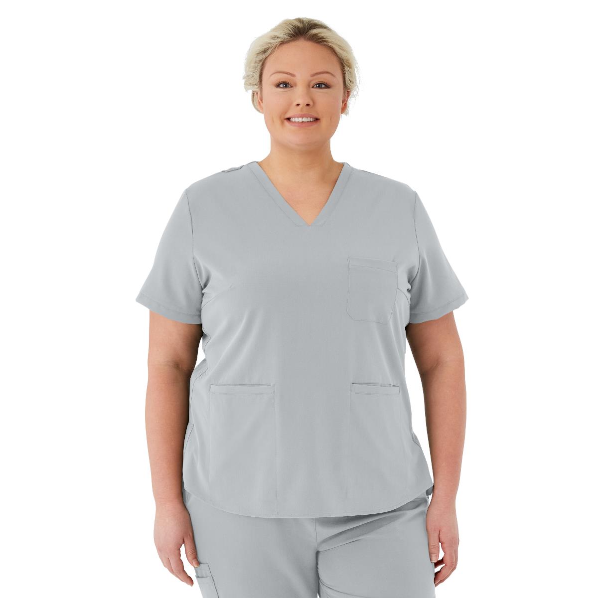 Medline Lexington AVE Women's 3-Pocket Scrub Tops (Style 4802) - Navy Blue