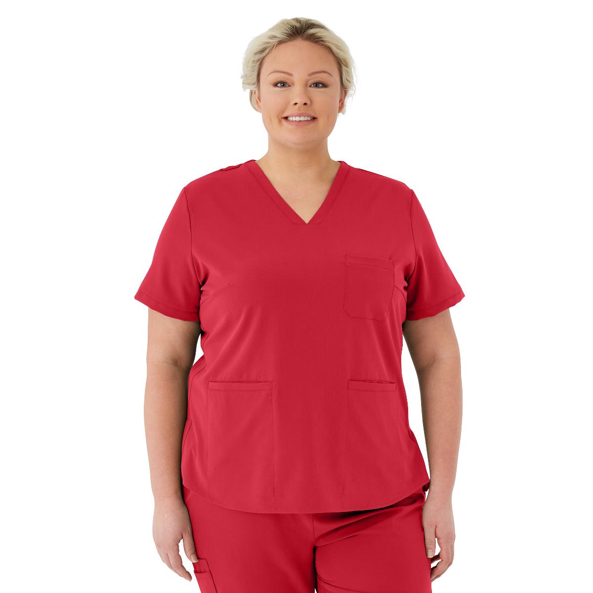 Medline Lexington AVE Women's 3-Pocket Scrub Tops (Style 4802) - Ceil Blue
