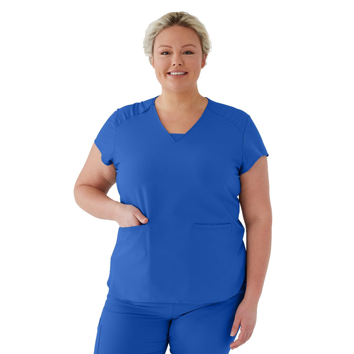 Medline Monroe AVE Women's V-Neck Tunic Style Scrub Tops (Style 4805)