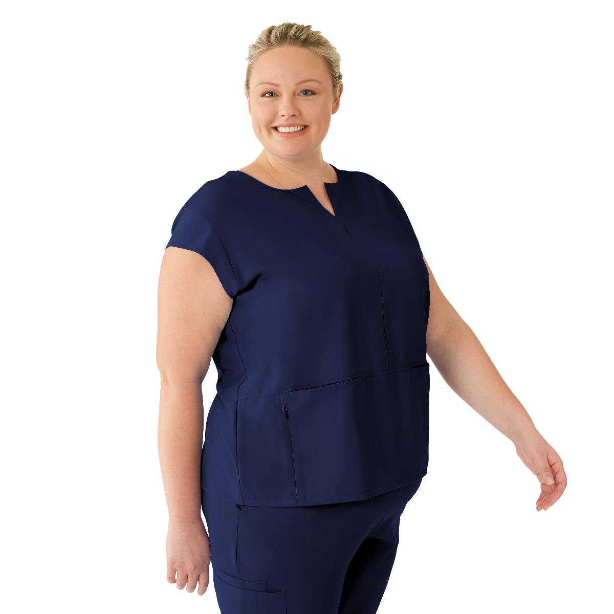 Medline Nolita AVE Women's Oversized Tunic Style Scrub Tops with Notch Collar (Style 4806)
