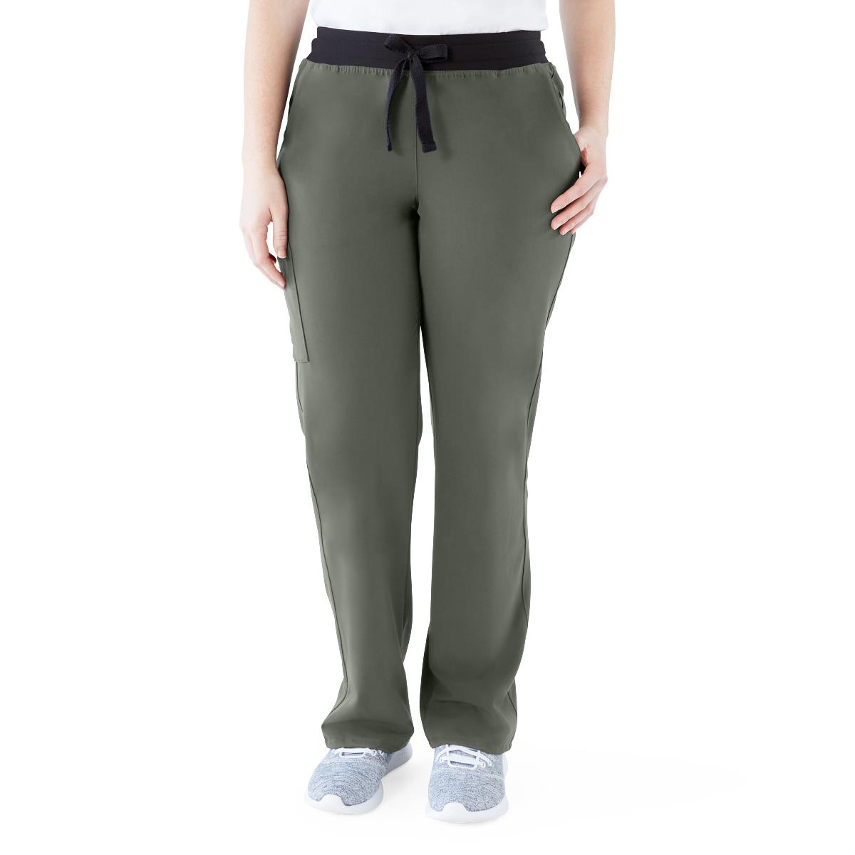 Medline Varick AVE Women's Midrise 6-Pocket Scrub Pants - Regular Length (Style 4913)