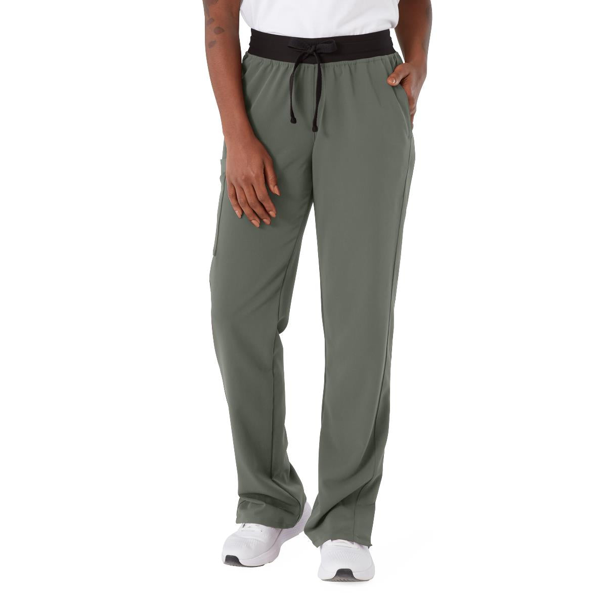 Medline Varick AVE Women's Midrise 6-Pocket Scrub Pants - Petite Length (Style 4913)