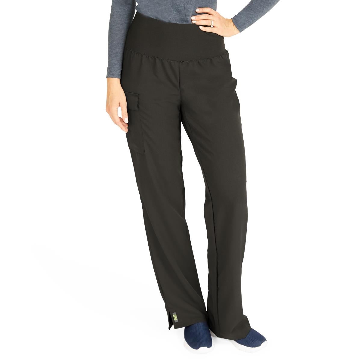 Medline Ocean AVE Women's Wide Waistband Stretch Scrub Pants - Petite Length (Style 5560)