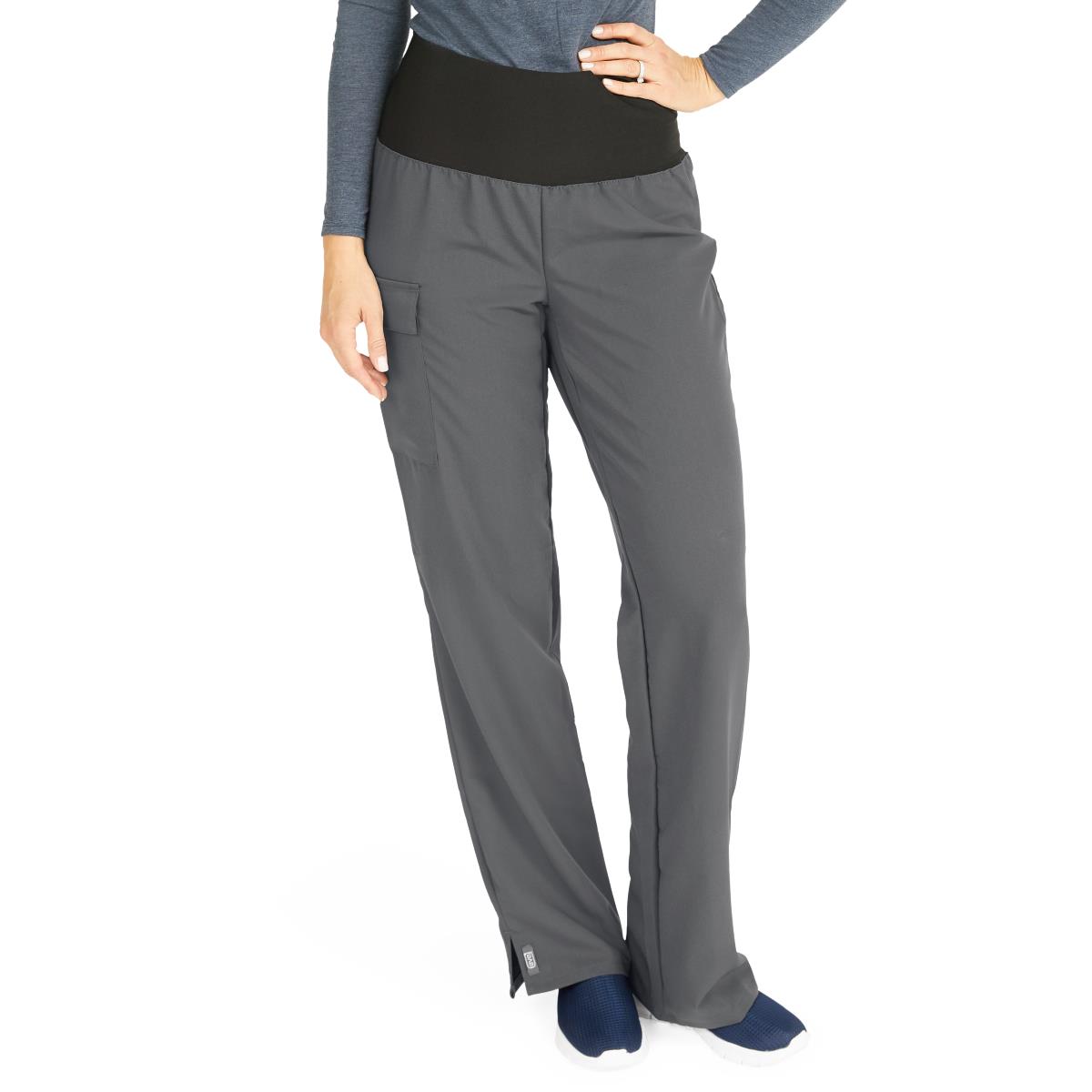 Medline Ocean AVE Women's Wide Waistband Stretch Scrub Pants - Tall Length (Style 5560)