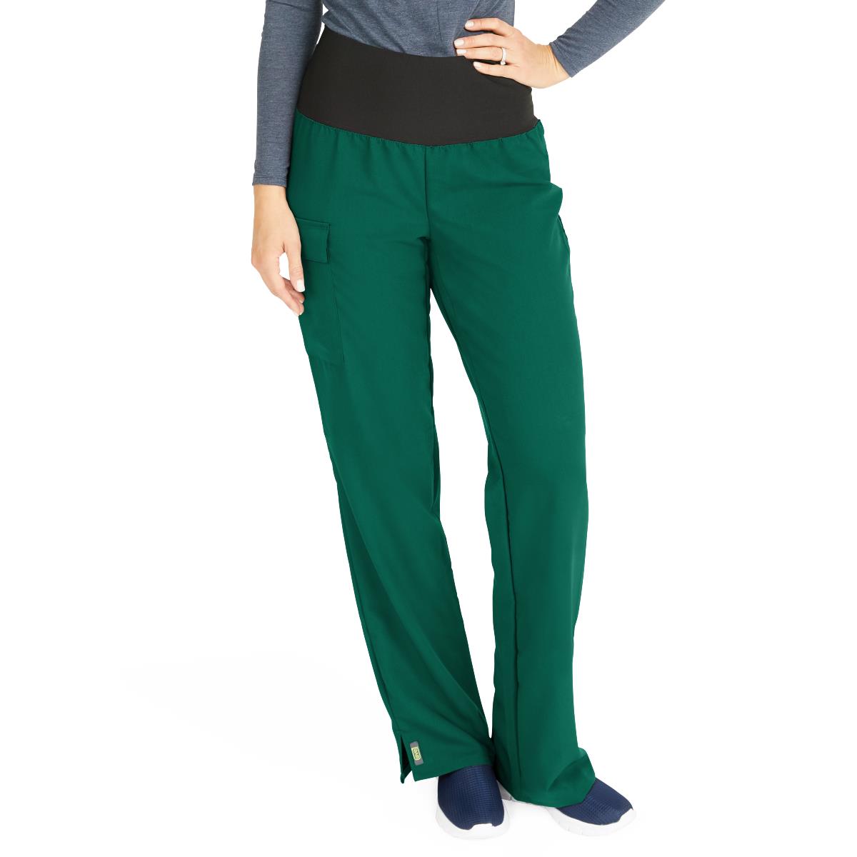 Medline Ocean AVE Women's Wide Waistband Stretch Scrub Pants - Regular Length (Style 5560)