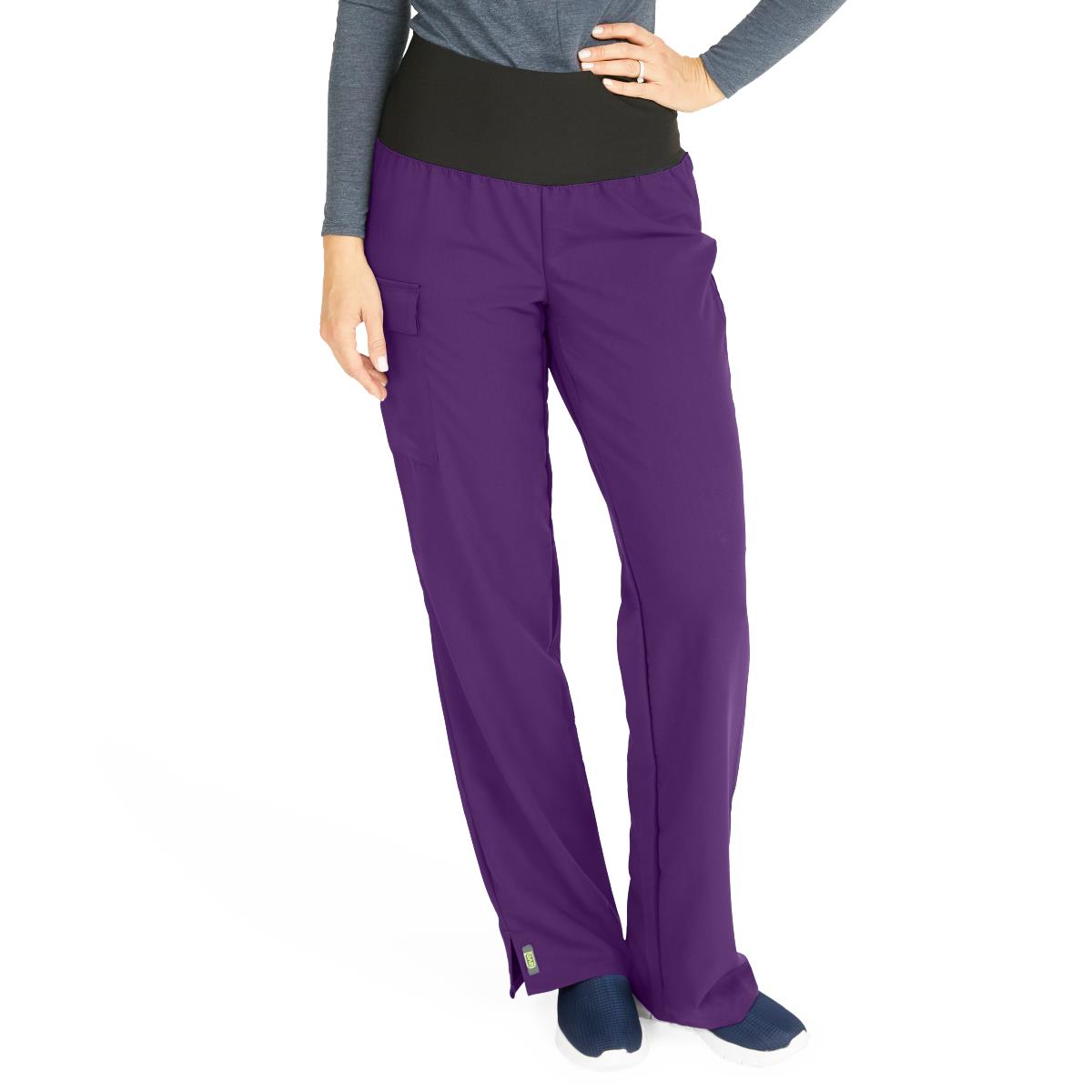 Medline Ocean AVE Women's Wide Waistband Stretch Scrub Pants - Regular Length (Style 5560)