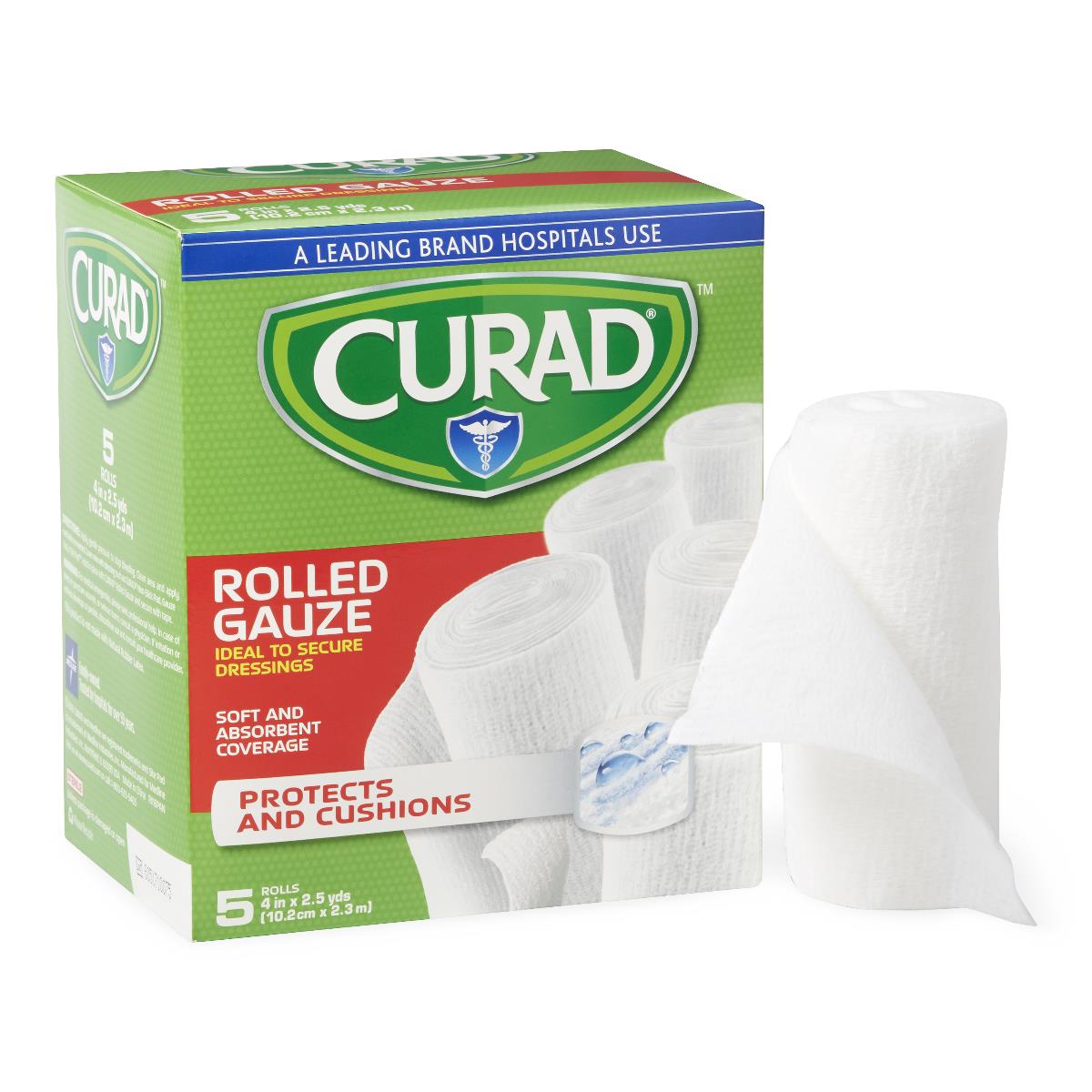 Medline CURAD SoothePlus Prosorb Rolled Gauze